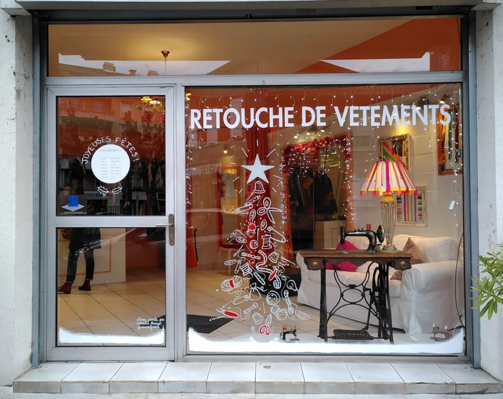 Peinture sur vitrine_posca_magasin