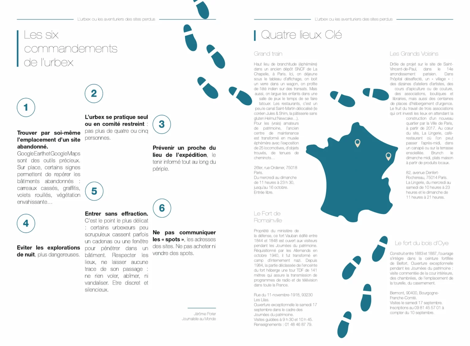 L'Urbex - Illustration et mise en page de l'article