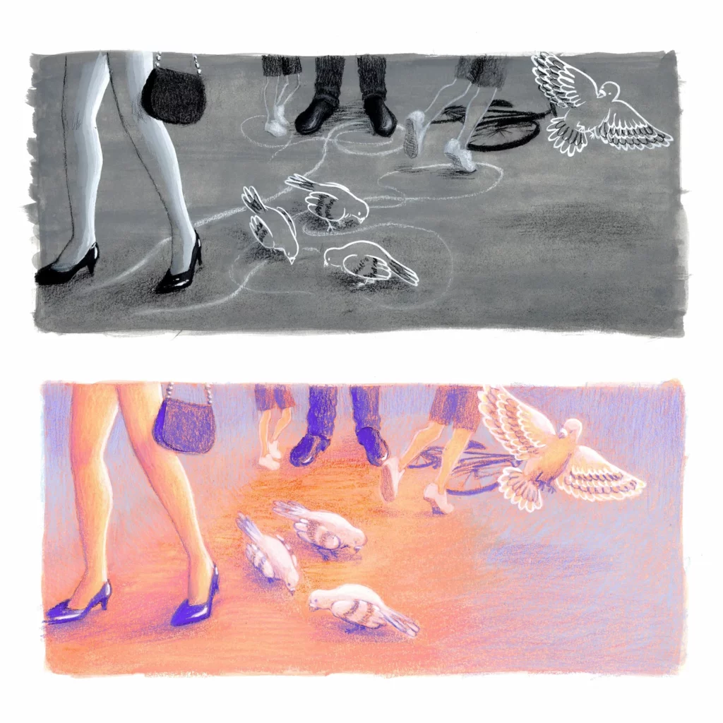 Semaine A/Semaine B – Illustration d’un texte de Ben Mazué