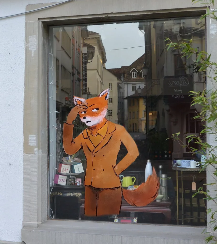 Vitrine rouleau Mr. Fox