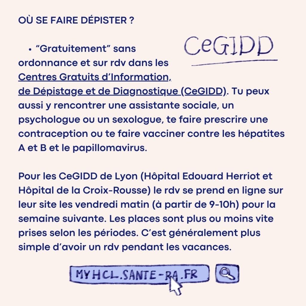 Prévention dépistages des ISTs -Illustration carrousel Instagram