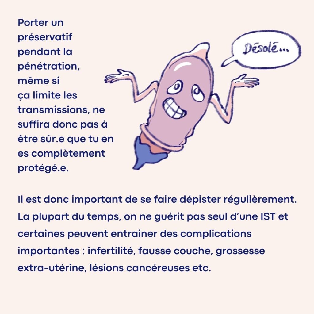 Prévention dépistages des ISTs -Illustration carrousel Instagram