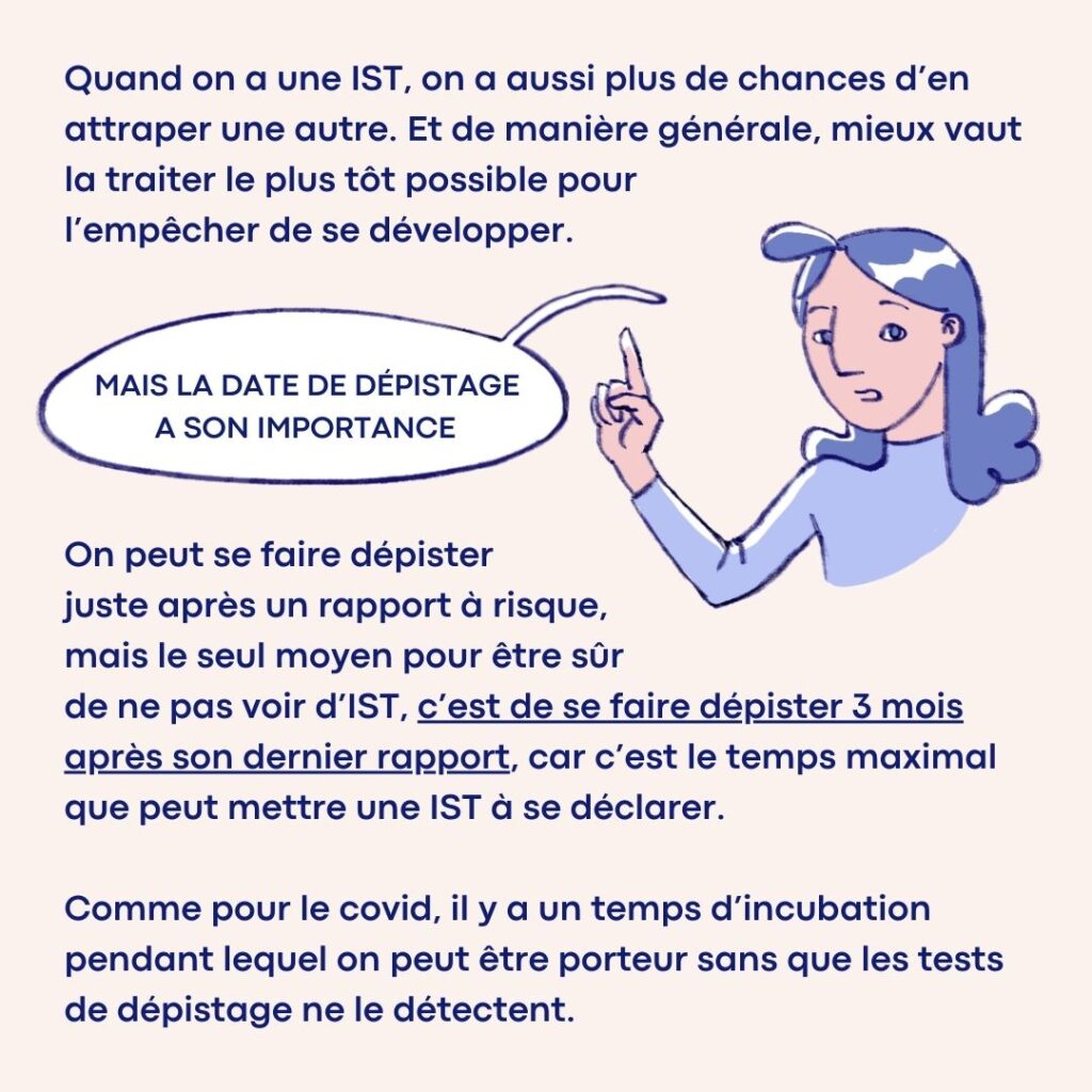 Prévention dépistages des ISTs -Illustration carrousel Instagram