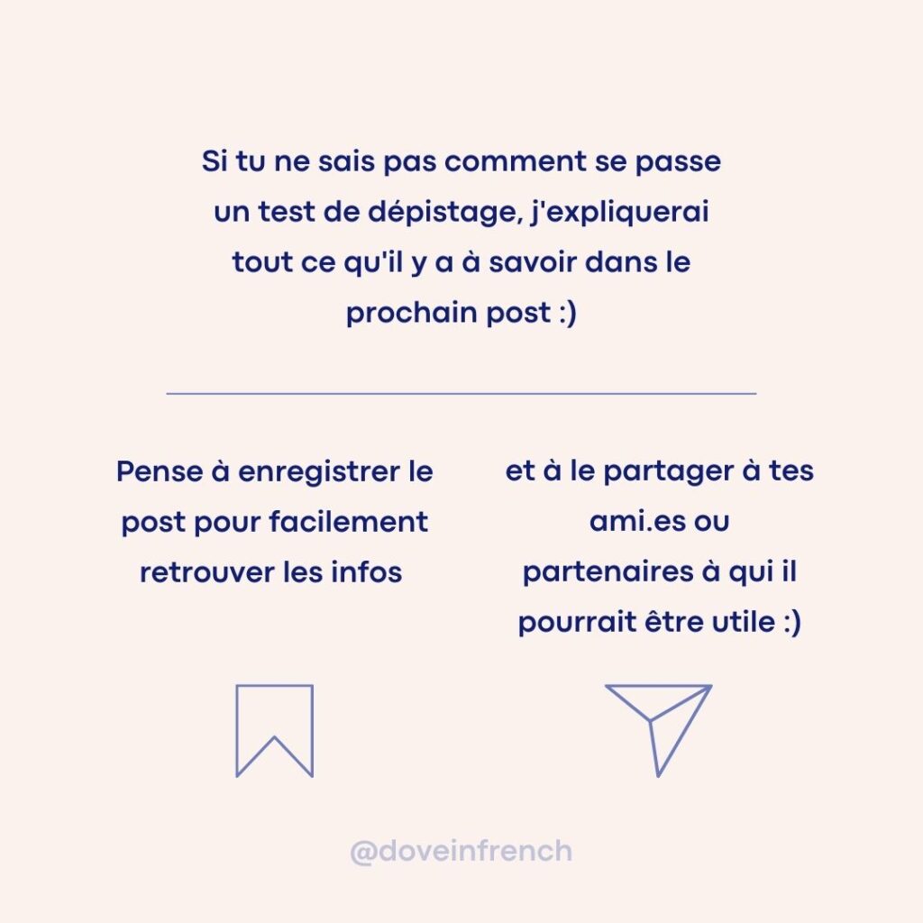 Prévention dépistages des ISTs -Illustration carrousel Instagram