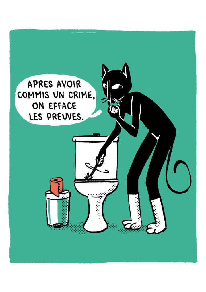 test chat brosse à chiottes colo