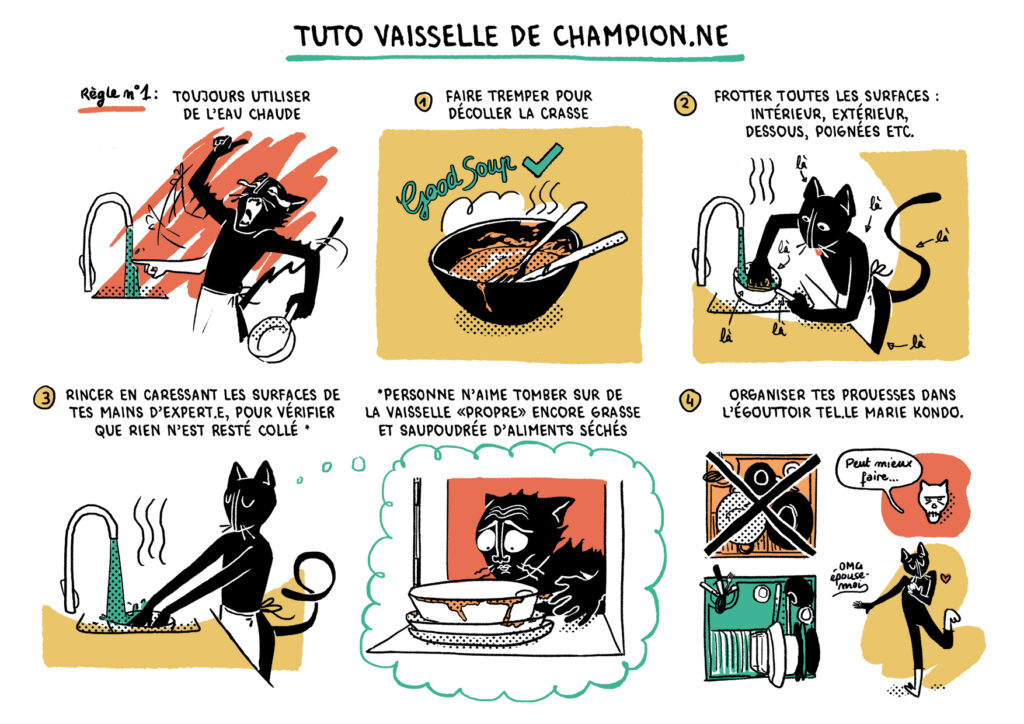 test chat vaisselle